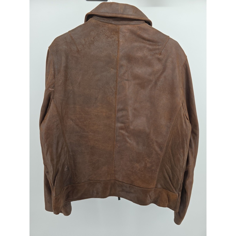 Bernardo Leather Bomber Jacket Size S Brown NWOT - Picture 9 of 16